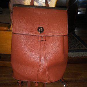 Cognac Drawstring Backpack